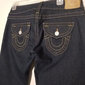 True Religion 28 Low-Rise Flare Blue Jeans NWOT